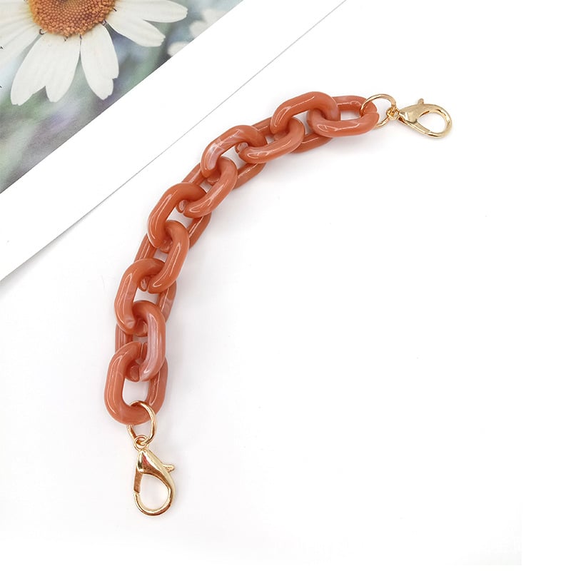 Koti õlarihm akrüülketiga, mudel DL-1126, õla/ristkoti rihm, kevad 2025, tänavustiil