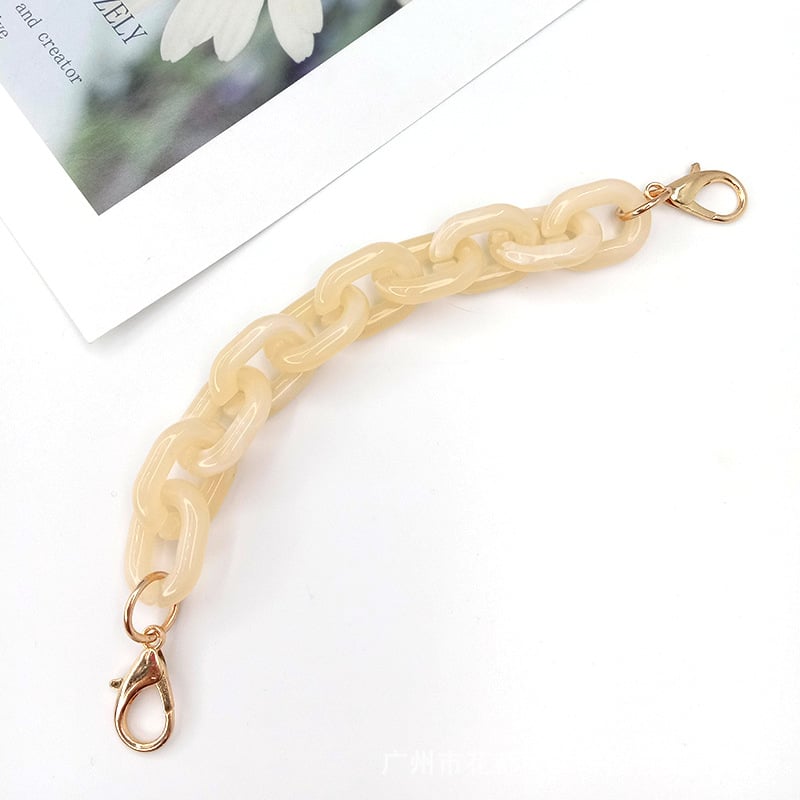 Koti õlarihm akrüülketiga, mudel DL-1126, õla/ristkoti rihm, kevad 2025, tänavustiil