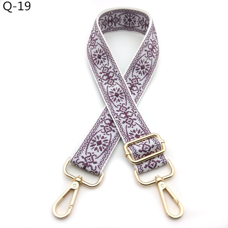 Koti õla rihm, reguleeritav pikk rihm, polüester, lille muster, koorma vähendamine, 2024 talv