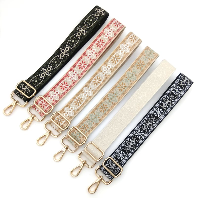 Koti õla rihm, reguleeritav pikk rihm, polüester, lille muster, koorma vähendamine, 2024 talv