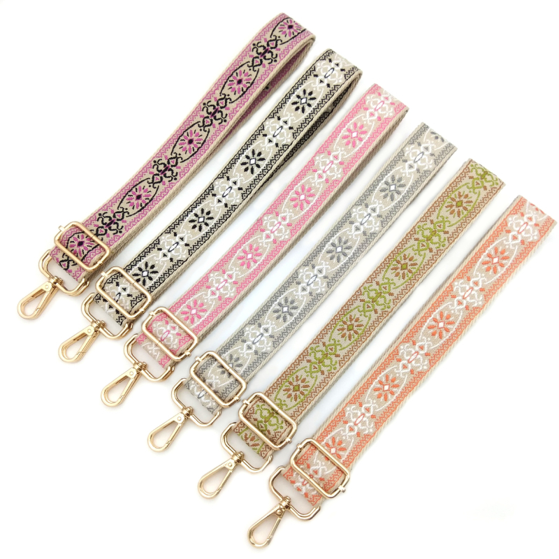 Koti õla rihm, reguleeritav pikk rihm, polüester, lille muster, koorma vähendamine, 2024 talv