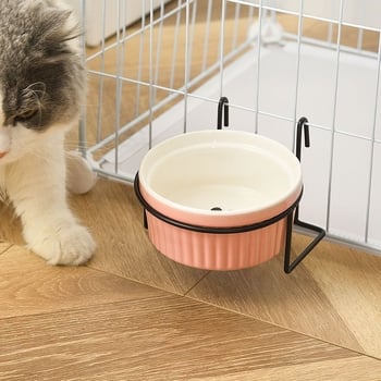 Keraamiline kasside toidukauss – Materjal: keraamika; Mõeldud kassidele; Lemmikloomade toidutarvikud