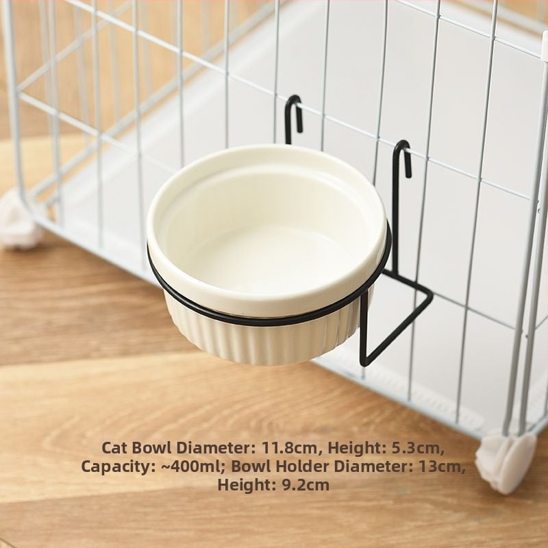 Keraamiline kasside toidukauss – Materjal: keraamika; Mõeldud kassidele; Lemmikloomade toidutarvikud