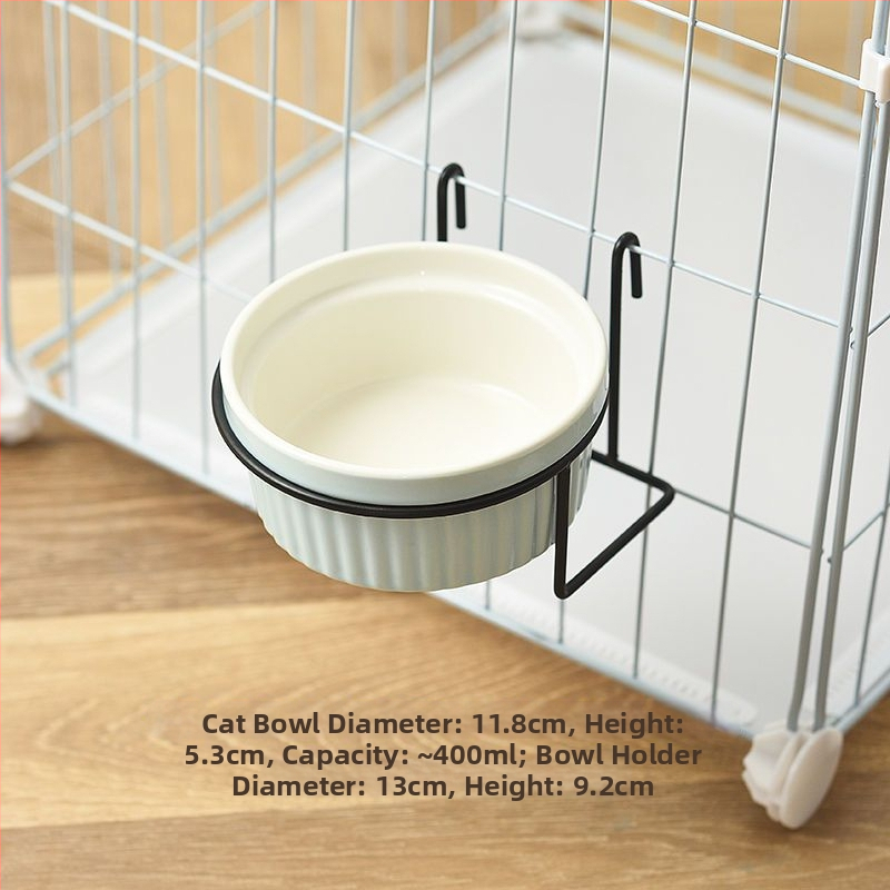 Keraamiline kasside toidukauss – Materjal: keraamika; Mõeldud kassidele; Lemmikloomade toidutarvikud