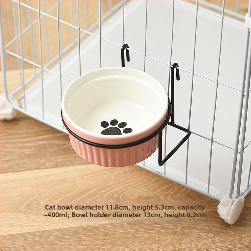 Keraamiline kasside toidukauss – Materjal: keraamika; Mõeldud kassidele; Lemmikloomade toidutarvikud