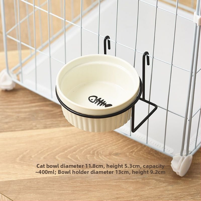 Keraamiline kasside toidukauss – Materjal: keraamika; Mõeldud kassidele; Lemmikloomade toidutarvikud