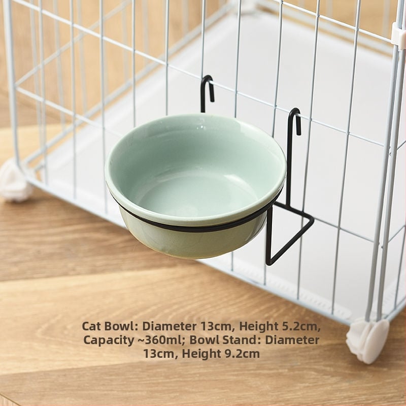 Keraamiline kasside toidukauss – Materjal: keraamika; Mõeldud kassidele; Lemmikloomade toidutarvikud