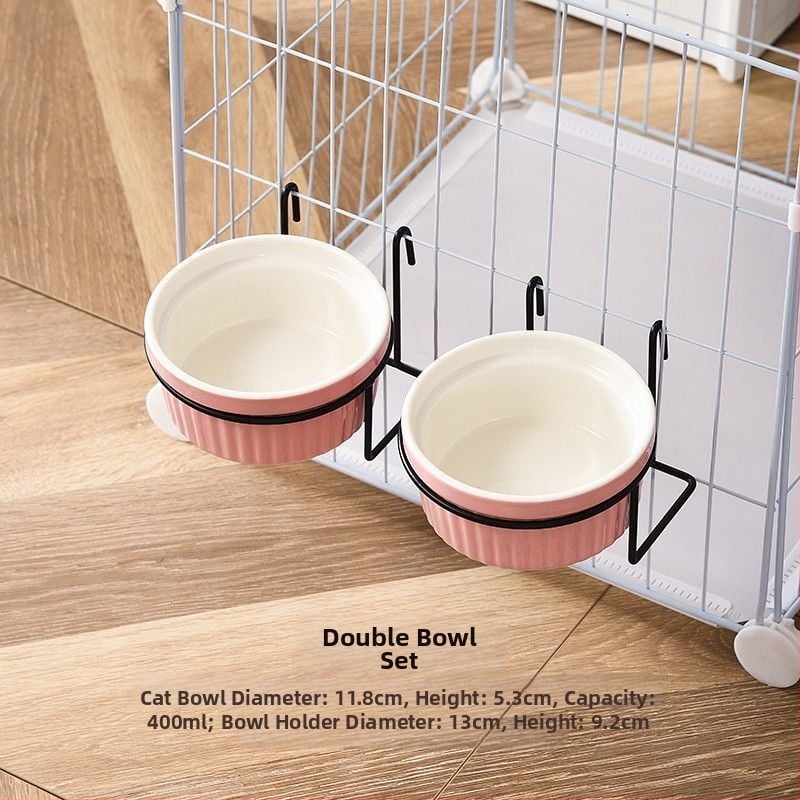 Keraamiline kasside toidukauss – Materjal: keraamika; Mõeldud kassidele; Lemmikloomade toidutarvikud