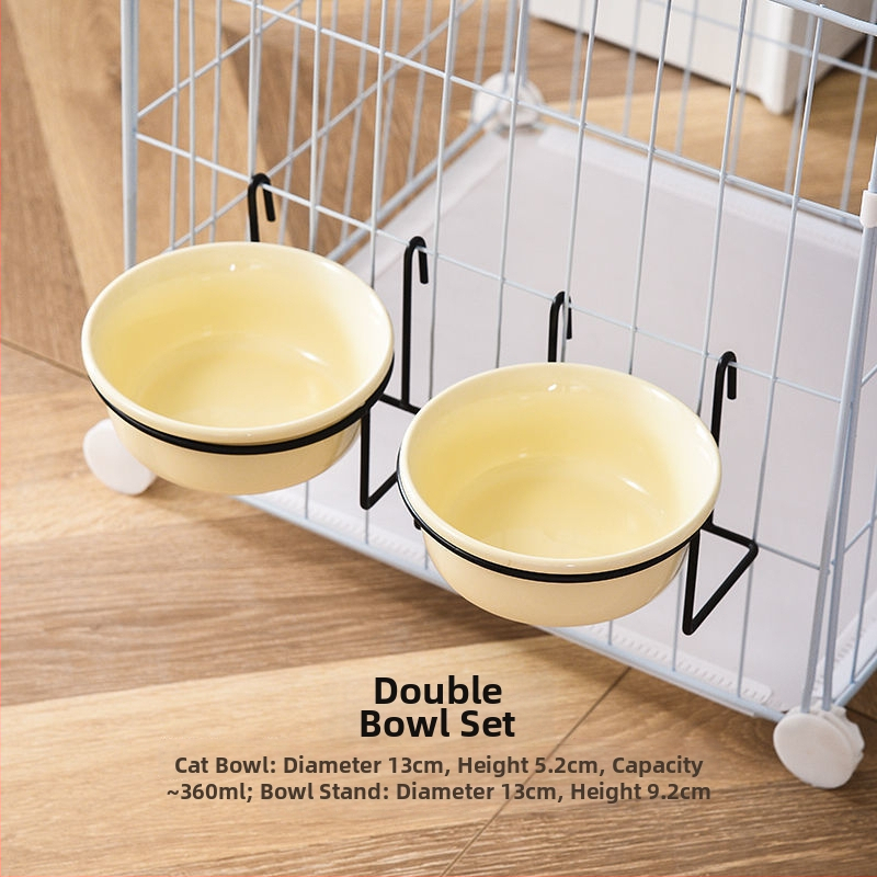 Keraamiline kasside toidukauss – Materjal: keraamika; Mõeldud kassidele; Lemmikloomade toidutarvikud