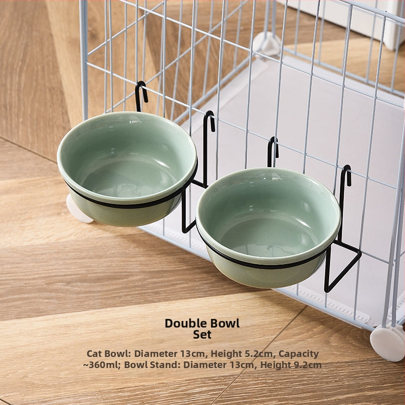 Keraamiline kasside toidukauss – Materjal: keraamika; Mõeldud kassidele; Lemmikloomade toidutarvikud