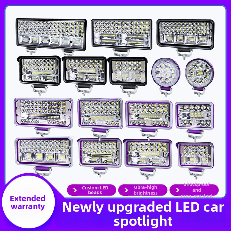 Proiector LED pentru vehicule | înaltă luminozitate, 12-80V, 3-15W, corp din aliaj de aluminiu/PC, pentru mașini, camioane, excavatoare, utilaje de construcții, stivare și motociclete electrice