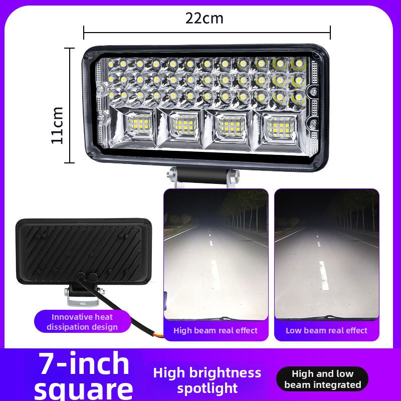 Proiector LED pentru vehicule | înaltă luminozitate, 12-80V, 3-15W, corp din aliaj de aluminiu/PC, pentru mașini, camioane, excavatoare, utilaje de construcții, stivare și motociclete electrice