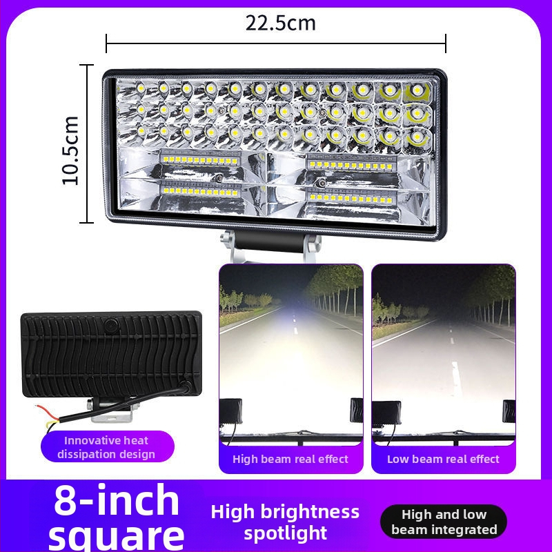 Proiector LED pentru vehicule | înaltă luminozitate, 12-80V, 3-15W, corp din aliaj de aluminiu/PC, pentru mașini, camioane, excavatoare, utilaje de construcții, stivare și motociclete electrice