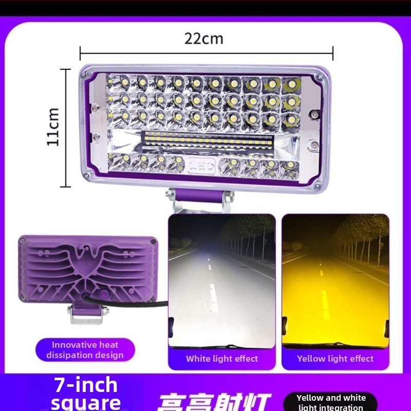 Proiector LED pentru vehicule | înaltă luminozitate, 12-80V, 3-15W, corp din aliaj de aluminiu/PC, pentru mașini, camioane, excavatoare, utilaje de construcții, stivare și motociclete electrice