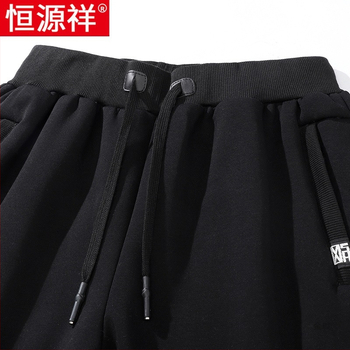 Vyrinės kelnės su fliso pamušalu, tiesaus kirpimo, trumpa ilgio, vidutinio aukščio juosta, bambuko pluošto audinys