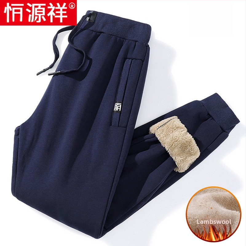 Vyrinės kelnės su fliso pamušalu, tiesaus kirpimo, trumpa ilgio, vidutinio aukščio juosta, bambuko pluošto audinys