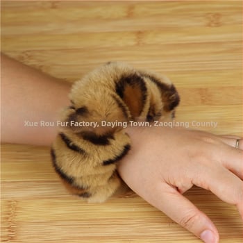 Аксесоар за глава от Rex заешки косъм, ръчно изработено, двоен дизайн за глава и китка, вдъхновено от Япония и Корея, свеж и сладък стил