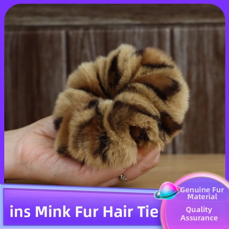 Аксесоар за глава от Rex заешки косъм, ръчно изработено, двоен дизайн за глава и китка, вдъхновено от Япония и Корея, свеж и сладък стил