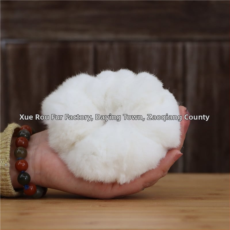 Аксесоар за глава от Rex заешки косъм, ръчно изработено, двоен дизайн за глава и китка, вдъхновено от Япония и Корея, свеж и сладък стил