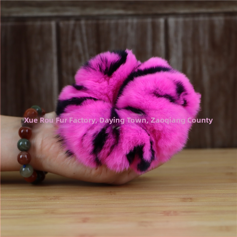 Аксесоар за глава от Rex заешки косъм, ръчно изработено, двоен дизайн за глава и китка, вдъхновено от Япония и Корея, свеж и сладък стил