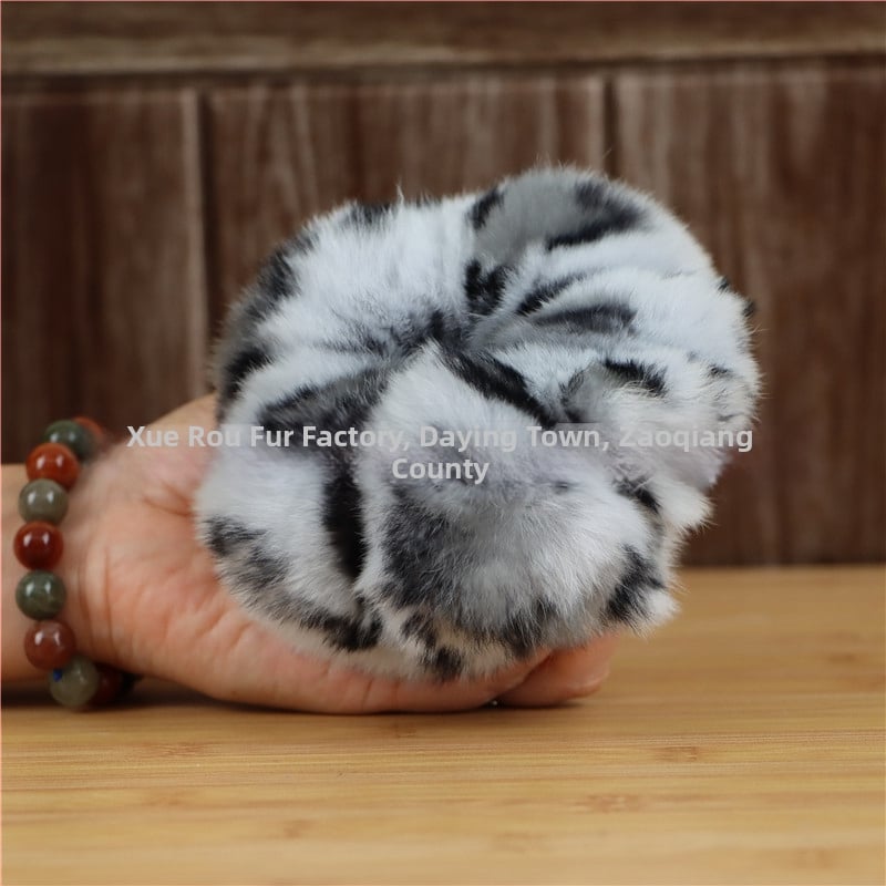 Аксесоар за глава от Rex заешки косъм, ръчно изработено, двоен дизайн за глава и китка, вдъхновено от Япония и Корея, свеж и сладък стил