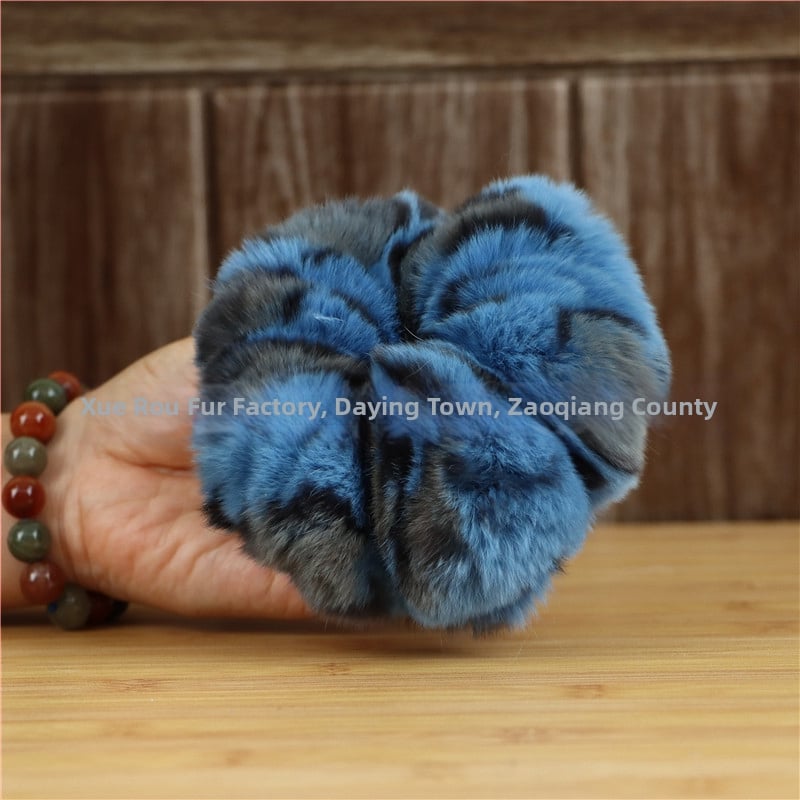 Аксесоар за глава от Rex заешки косъм, ръчно изработено, двоен дизайн за глава и китка, вдъхновено от Япония и Корея, свеж и сладък стил