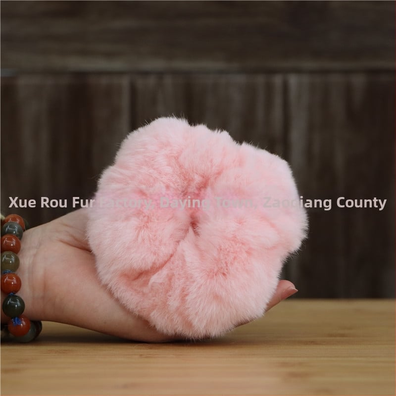 Аксесоар за глава от Rex заешки косъм, ръчно изработено, двоен дизайн за глава и китка, вдъхновено от Япония и Корея, свеж и сладък стил