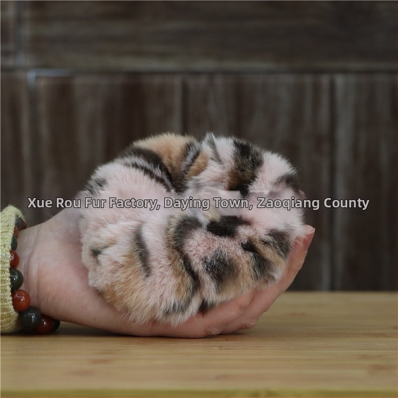 Аксесоар за глава от Rex заешки косъм, ръчно изработено, двоен дизайн за глава и китка, вдъхновено от Япония и Корея, свеж и сладък стил