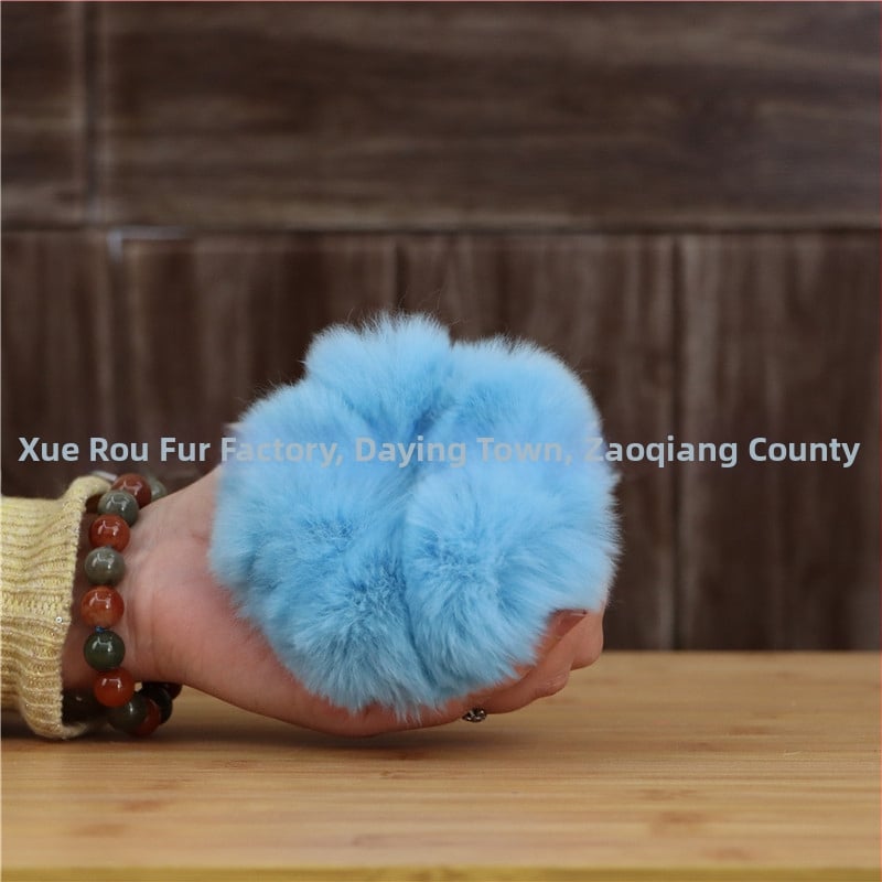 Аксесоар за глава от Rex заешки косъм, ръчно изработено, двоен дизайн за глава и китка, вдъхновено от Япония и Корея, свеж и сладък стил