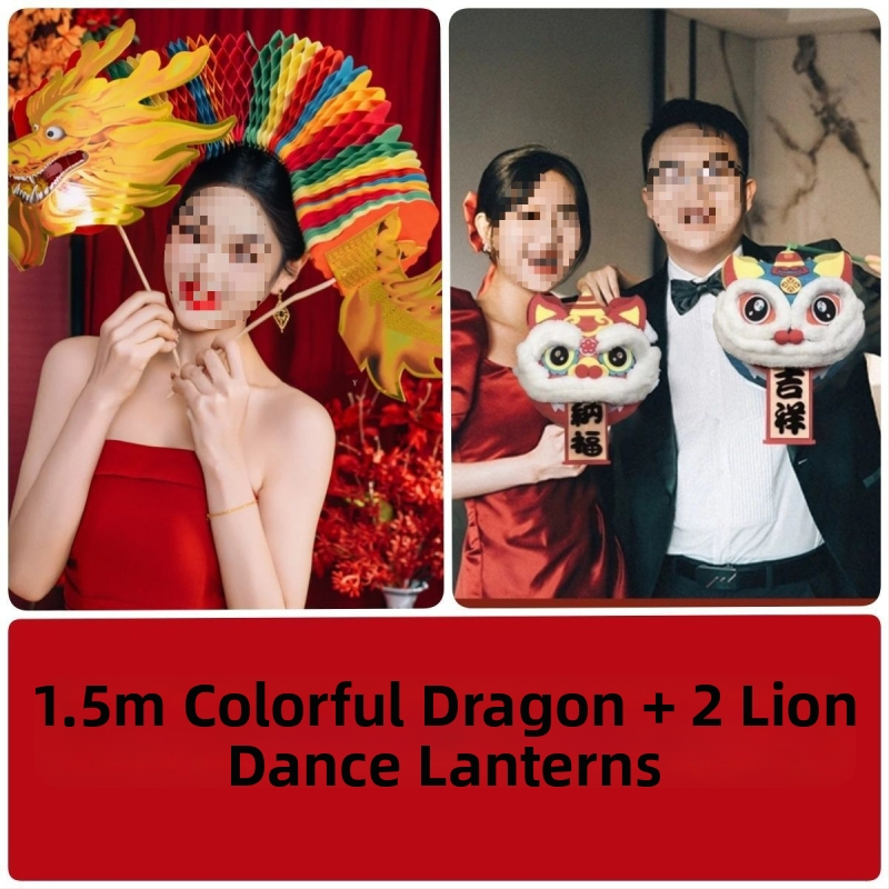 Сватбен фотопродукт: драконова фигура от неръждаема стомана, китайски стил гирлянда дракон с вакуумно окачване за сватбено оформление