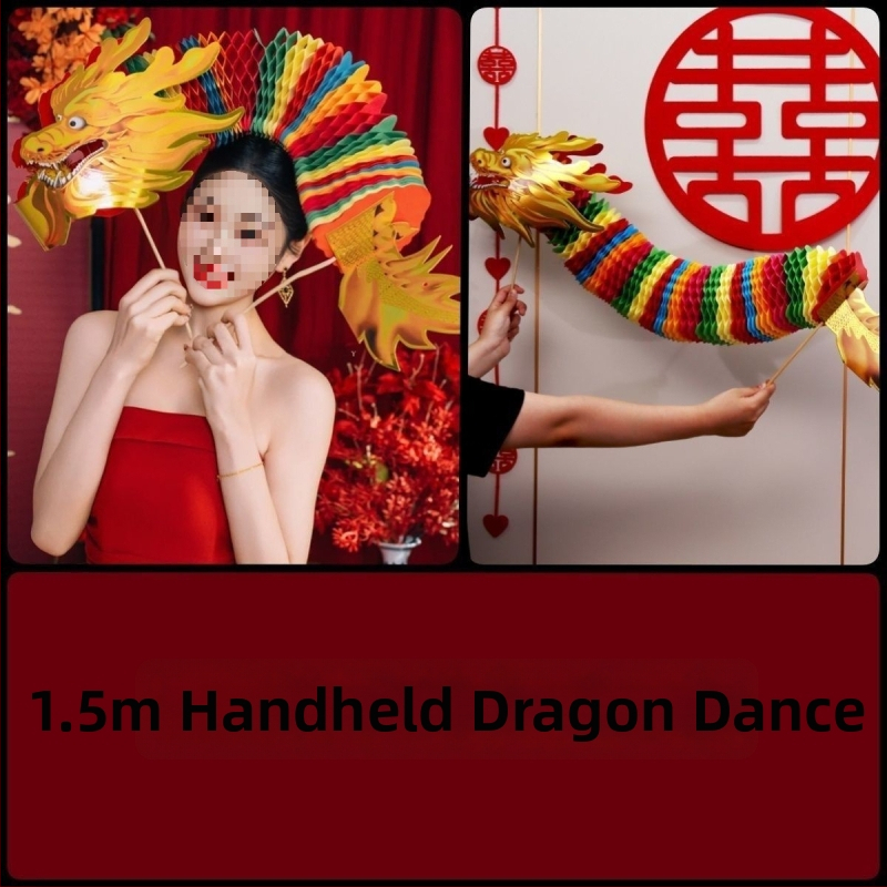 Сватбен фотопродукт: драконова фигура от неръждаема стомана, китайски стил гирлянда дракон с вакуумно окачване за сватбено оформление