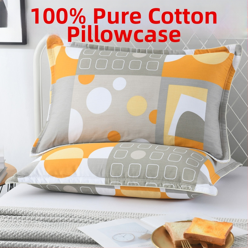 Pár povlakov na vankúše, 100% bavlna, twillová väzba, reaktívne farbenie, moderný štýl