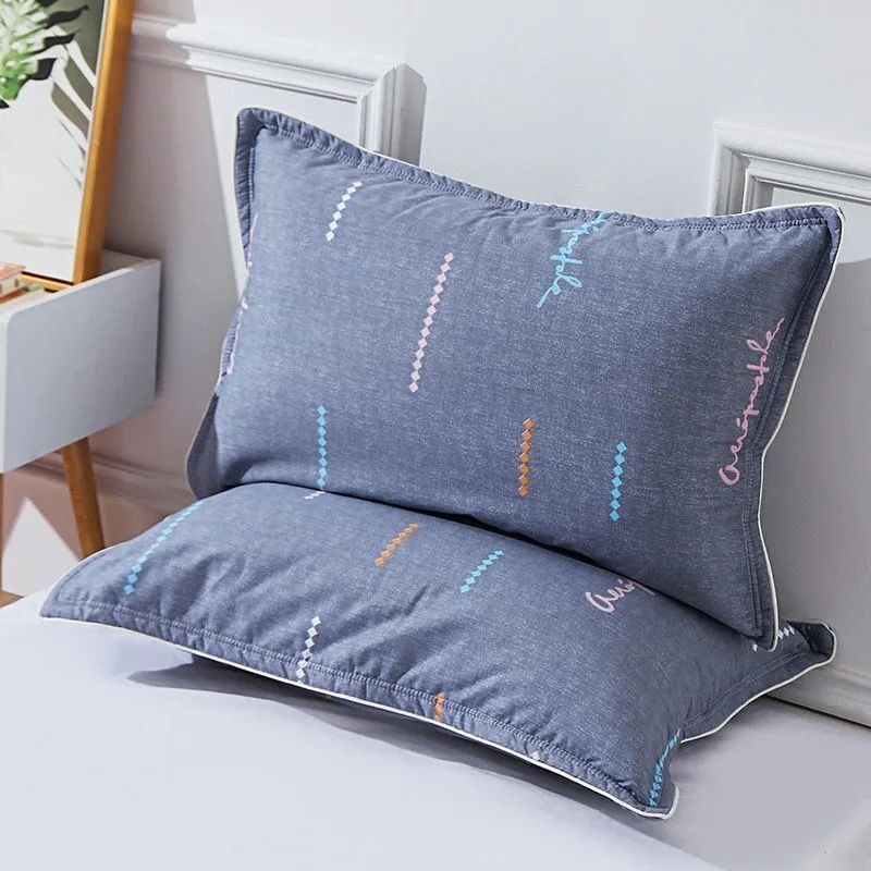 Pagalvėlių užvalkalų komplektas, 100% medvilnė, twill audinys, reaktyvus dažymas, modernus stilius