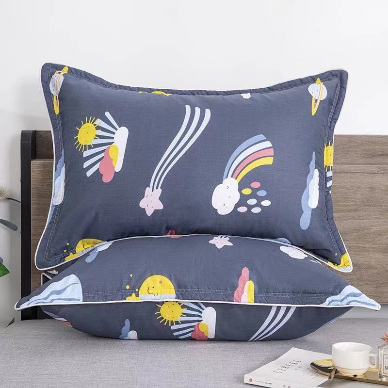 Pagalvėlių užvalkalų komplektas, 100% medvilnė, twill audinys, reaktyvus dažymas, modernus stilius