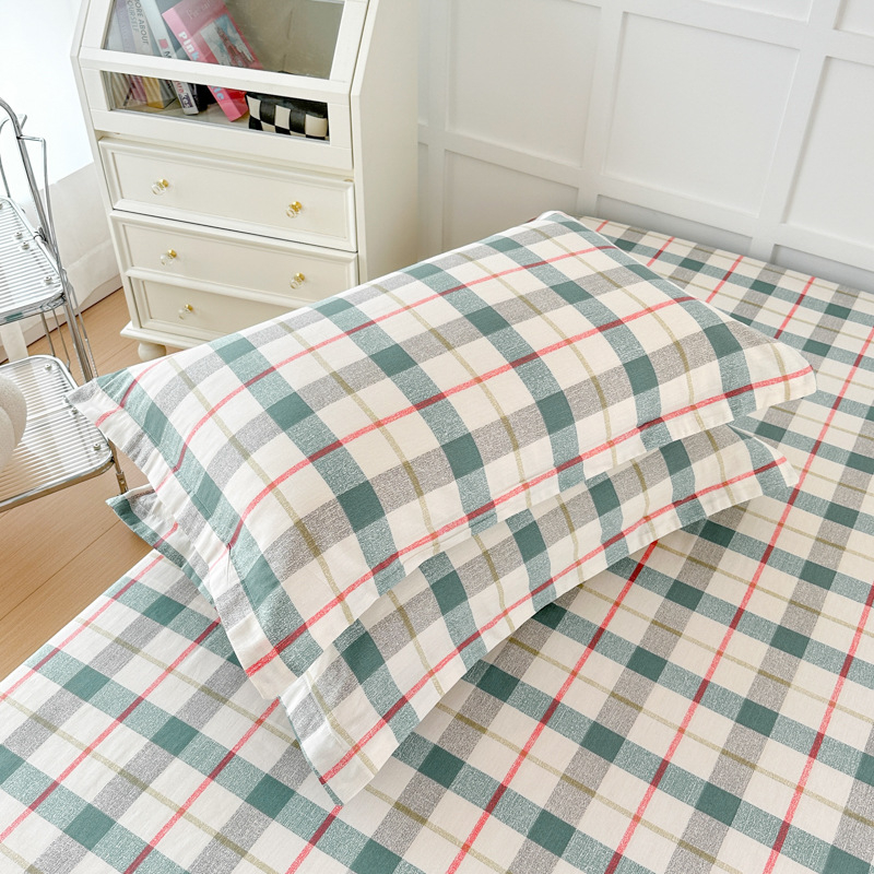 Dviejų pagalvių užvalkalų komplektas iš 100% medvilnės, Twill audinys, reaktinis spausdinimas ir dažymas, pastoralinio stiliaus, 60s audinys, pirmosios klasės kokybė