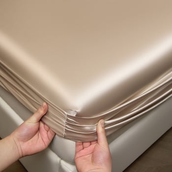 Šilkinė paklota su guma, lygi audinys, reaktyvus dažymas, šiuolaikinis stilius