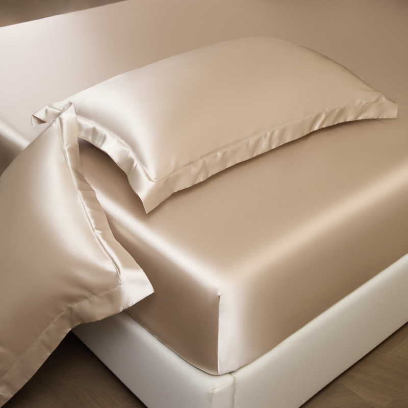 Šilkinė paklota su guma, lygi audinys, reaktyvus dažymas, šiuolaikinis stilius