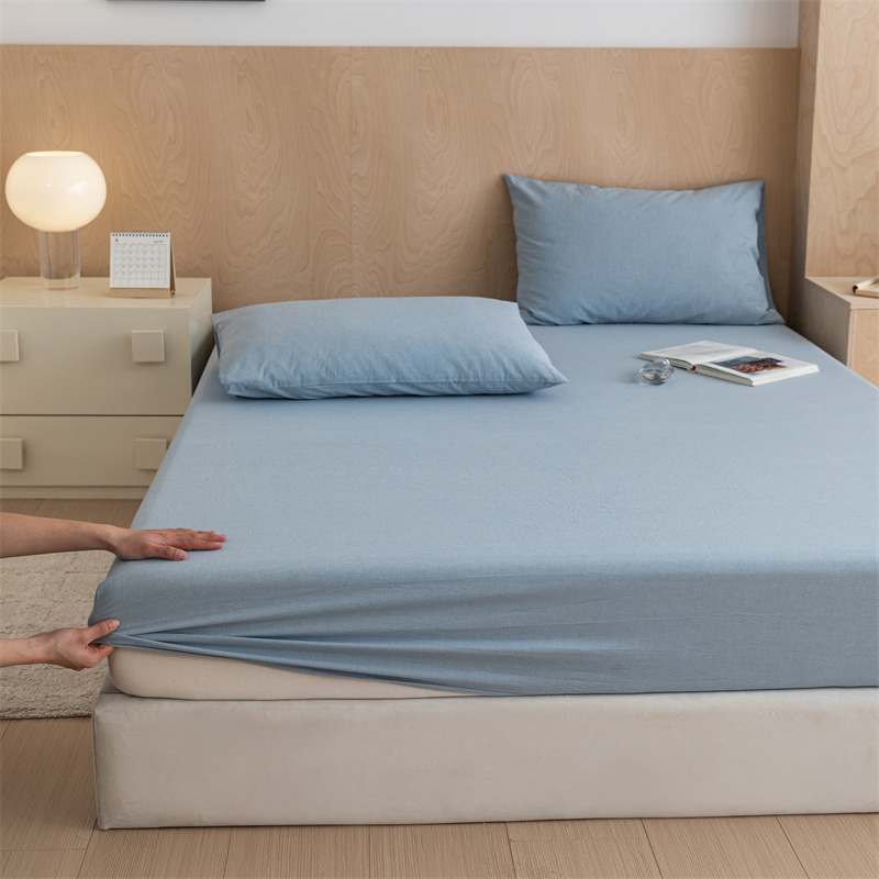 Čiužinio uždangalas su guma – japoniško stiliaus, 100% medvilnė, siūlų dažymas (yarn-dyed), skalbiamas, vienarūšis raštas, audinio tankis 133x72, siūlų skaičius 40