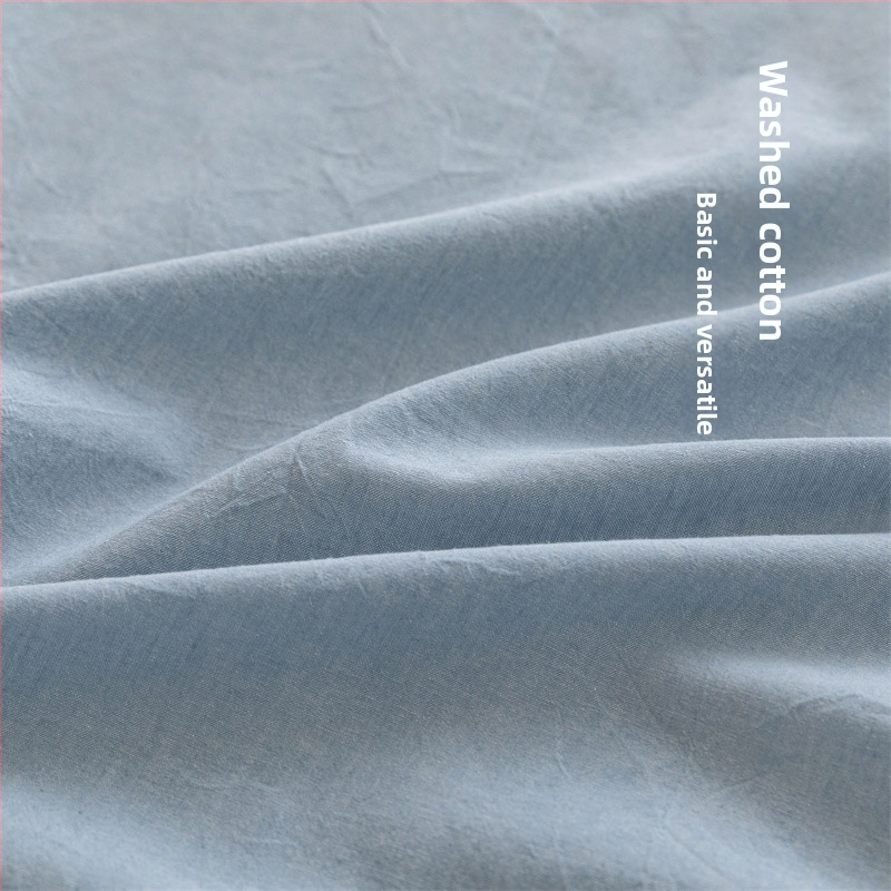 Чаршаф с ластик – японски стил, чист памук, боядисан на прежда, миещ се, монохромен модел, гъстота на тъканта 133x72, брой нишки 40