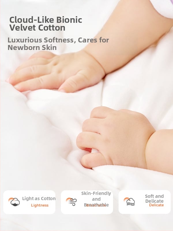 Kūdikių miego maišelis, storintas rudens–žiemos sezonui, voko formos, pastovi temperatūros funkcija, tinkamas 0–3 metų vaikams