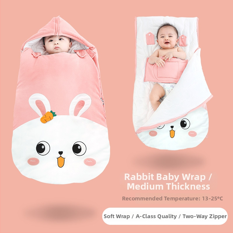 Kūdikių miego maišelis, storintas rudens–žiemos sezonui, voko formos, pastovi temperatūros funkcija, tinkamas 0–3 metų vaikams