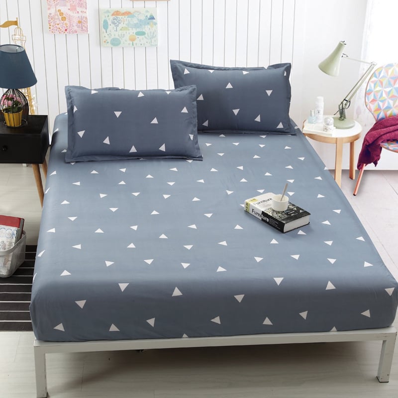 Lova užvalkalas iš bambuko pluošto, augalų ir gėlių raštas, reaktyvus spausdinimas ir dažymas, audinys: Kitos