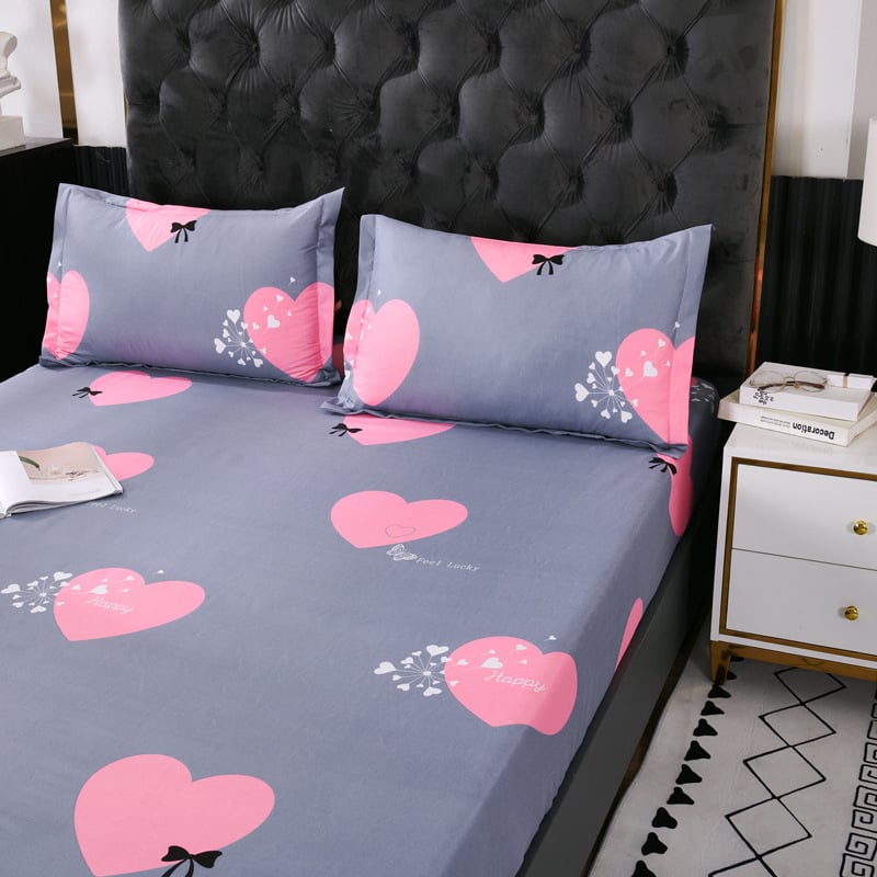 Lova užvalkalas iš bambuko pluošto, augalų ir gėlių raštas, reaktyvus spausdinimas ir dažymas, audinys: Kitos