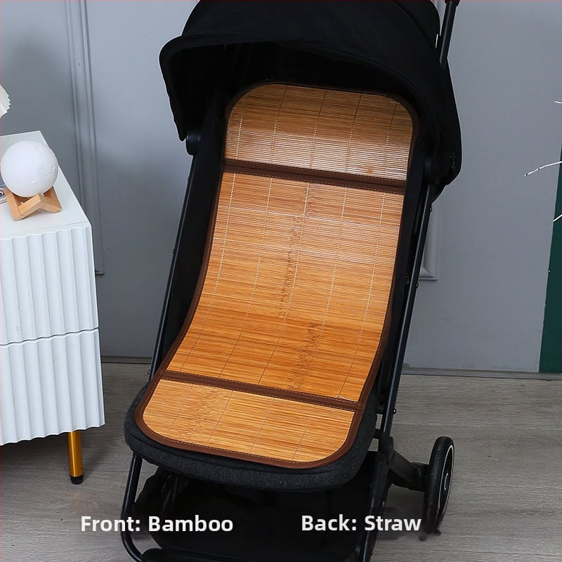 Мат за детска количка – дишащ, двустранна ледена коприна, универсална подложка за новородени