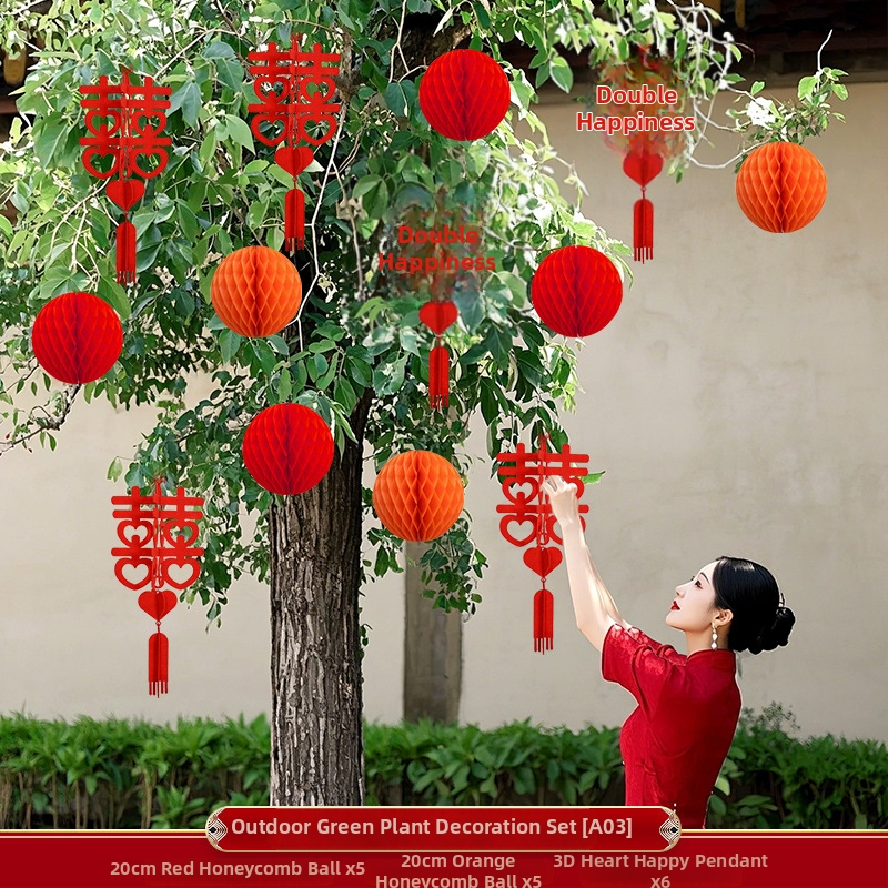 Apskritas popierinės žibinto pakabukas, rankų darbo, skirtas lauko augalų dekoravimui ir vestuvėms