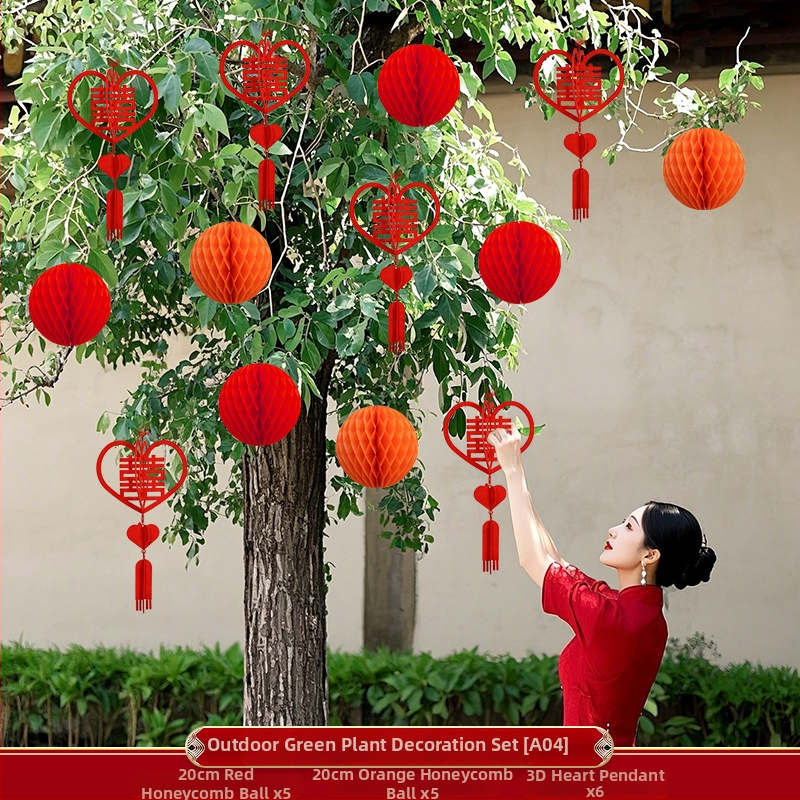 Apskritas popierinės žibinto pakabukas, rankų darbo, skirtas lauko augalų dekoravimui ir vestuvėms