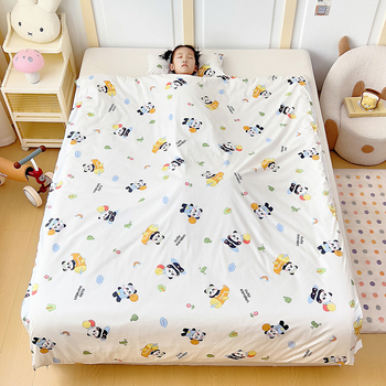 Vaikų miego maišelis visoms sezonoms, 100% medvilnė, 1,1–1,5 kg, animacinio stiliaus