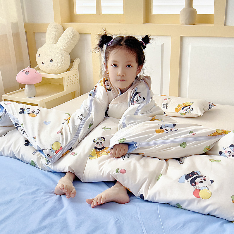 Vaikų miego maišelis visoms sezonoms, 100% medvilnė, 1,1–1,5 kg, animacinio stiliaus