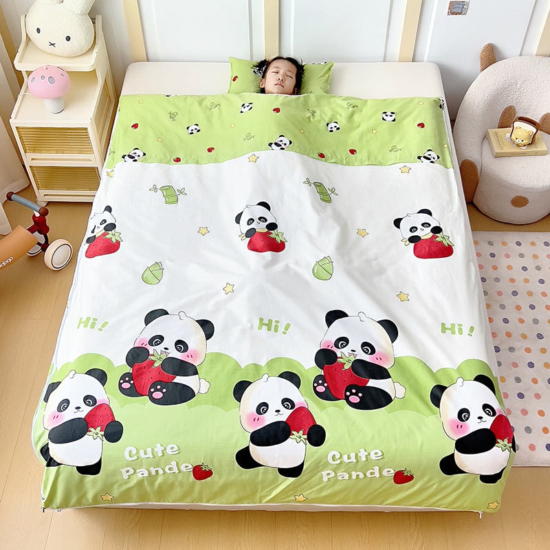 Vaikų miego maišelis visoms sezonoms, 100% medvilnė, 1,1–1,5 kg, animacinio stiliaus