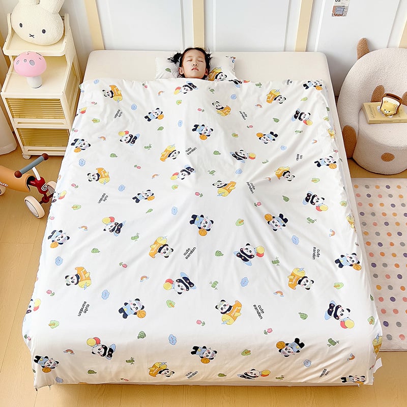 Vaikų miego maišelis visoms sezonoms, 100% medvilnė, 1,1–1,5 kg, animacinio stiliaus